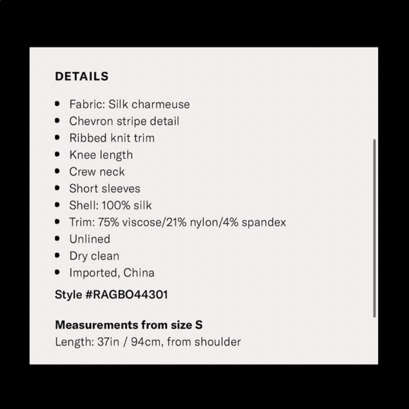 rag & bone Hannah Chevron Dress - Picture 6 of 11